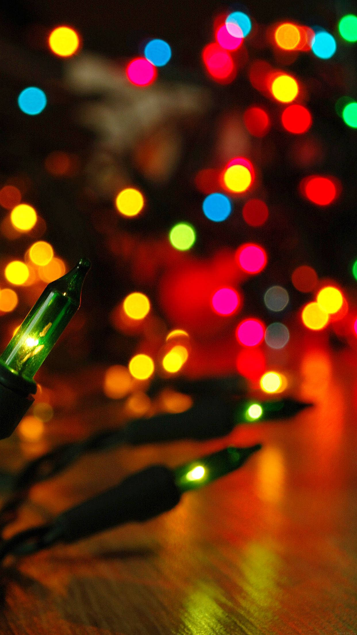 Festlige julelys med bokeh-effekt Bakgrunner