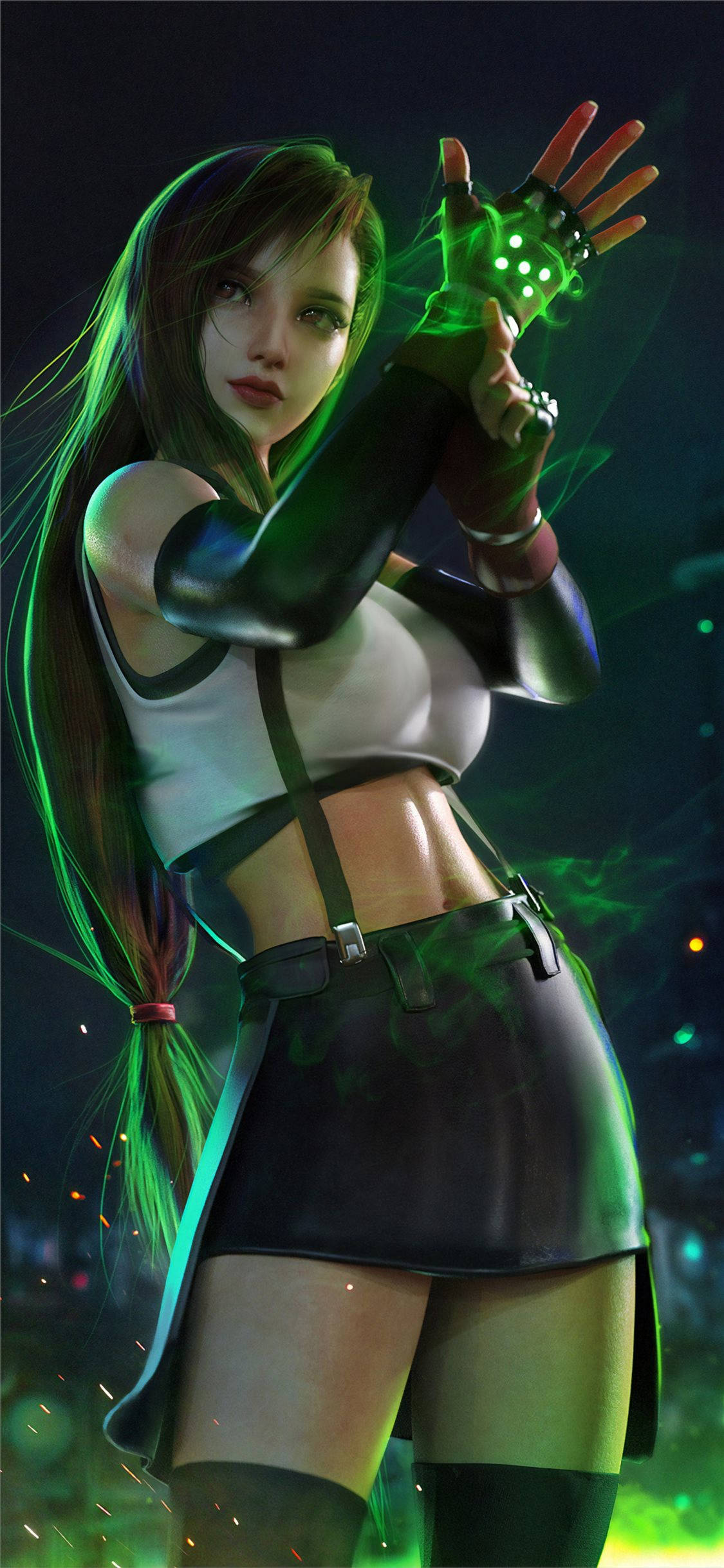 Final Fantasy iPhone Tifa Lockhart Bakgrunner