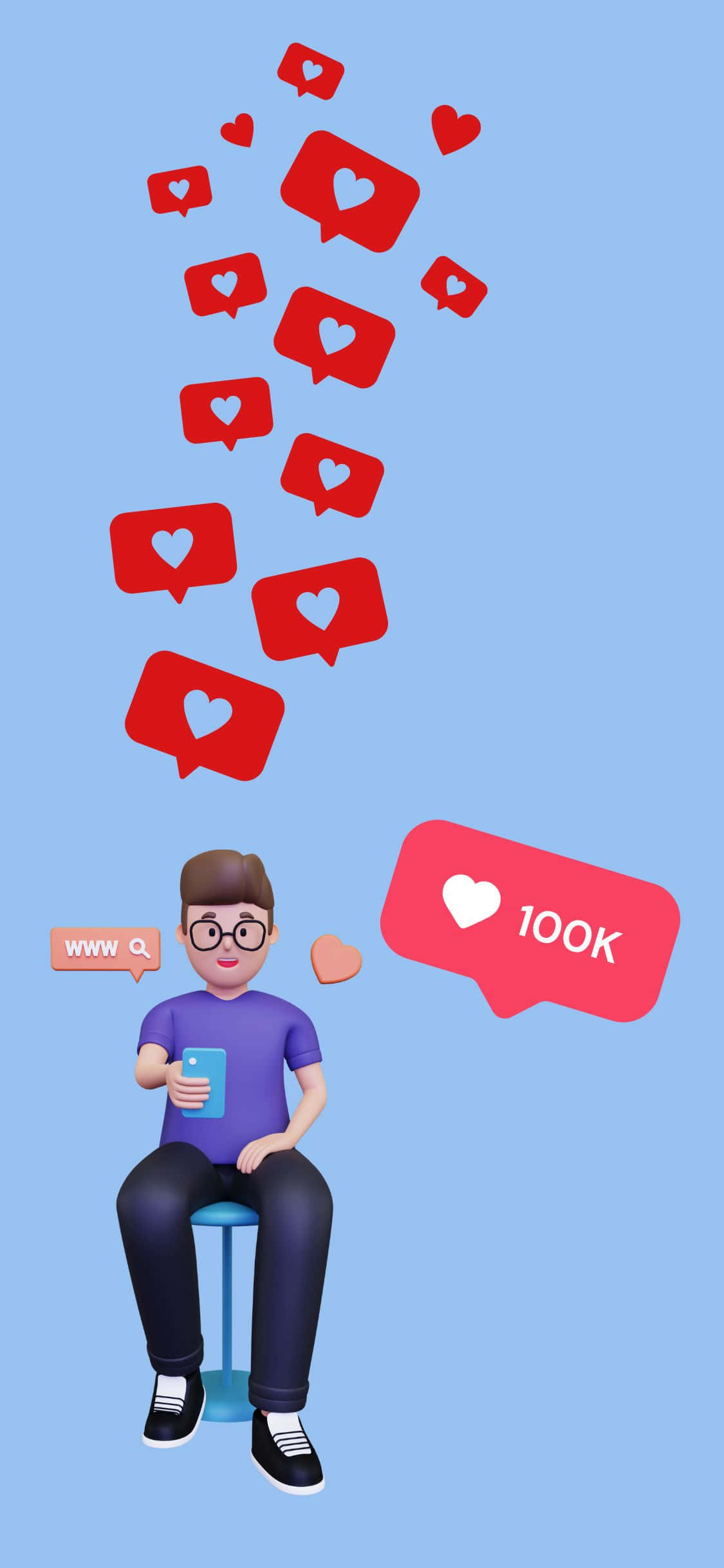 Føl den nyeste iPhone-opplevelsen med iPhone X Social Bakgrunner