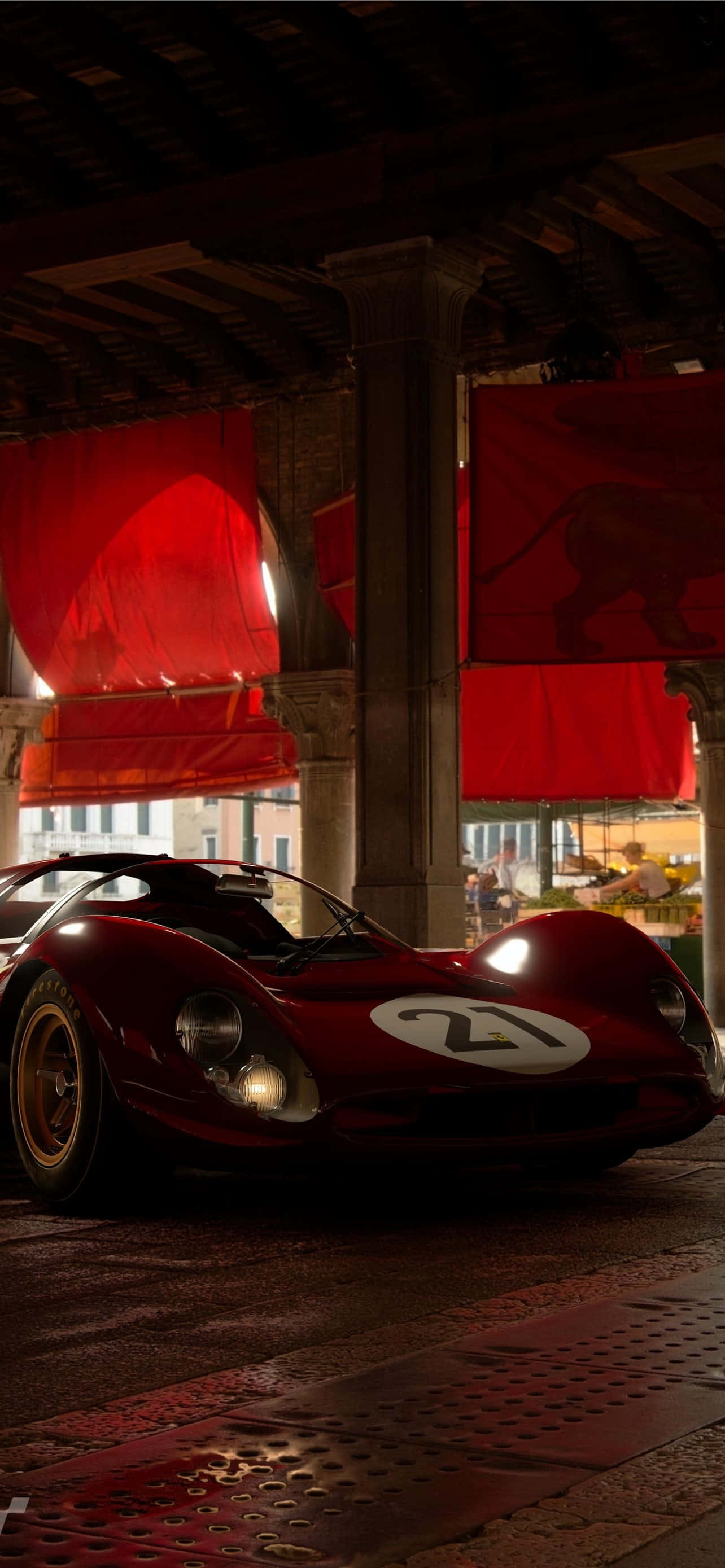 Føl kraften og ytelsen til en klassisk Ferrari Bakgrunner