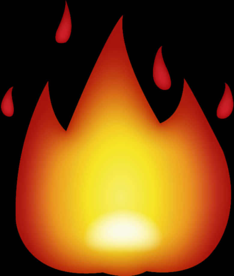 Flamende emoji-grafikk Bakgrunner