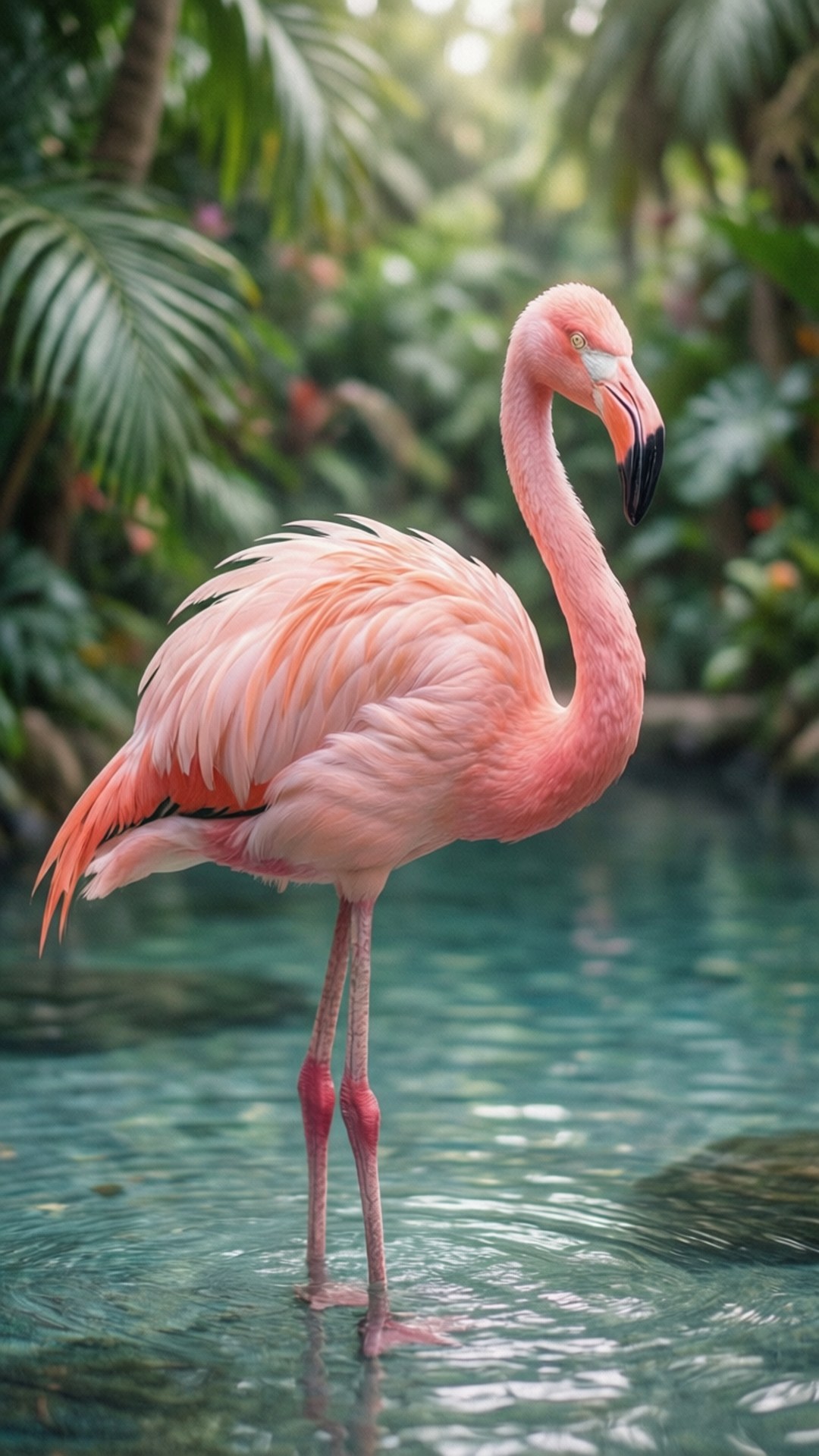 Flamingo Drøm Rosa Bakgrunner