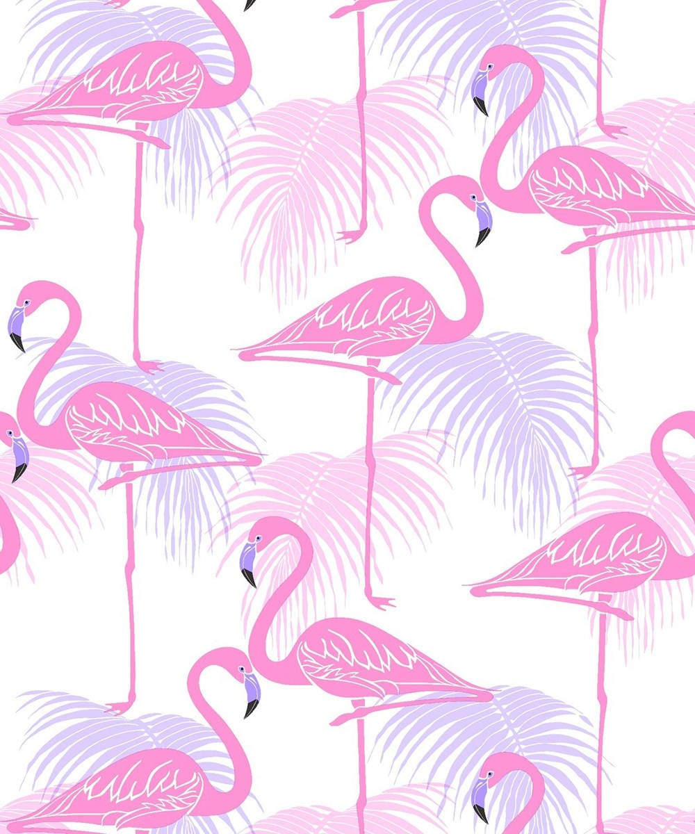 Flamingomønster i rosa og lilla Bakgrunner