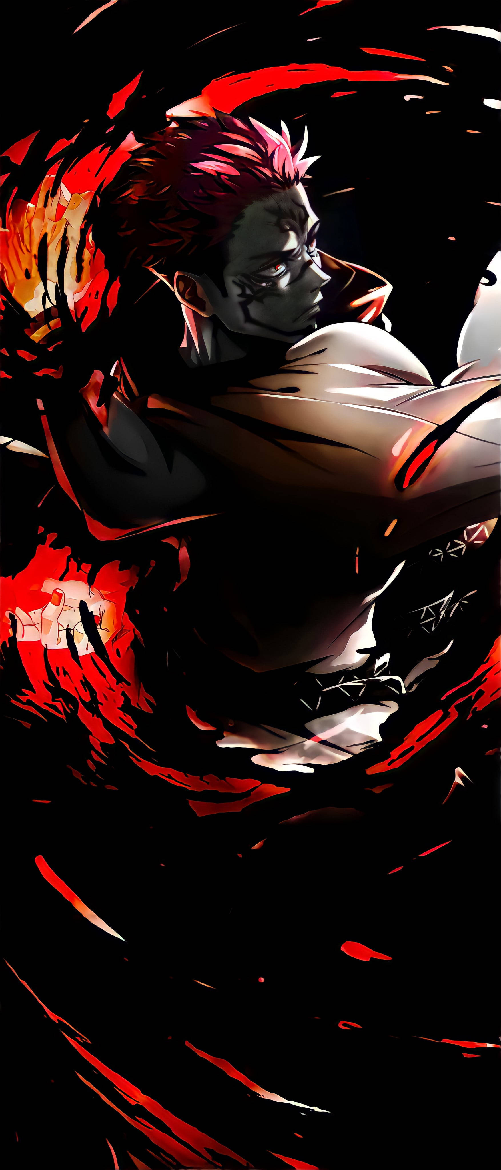 Flammende Sukuna fanart Bakgrunner