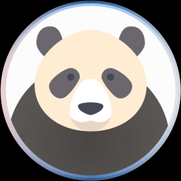 Flat Design Panda-ikon Bakgrunner