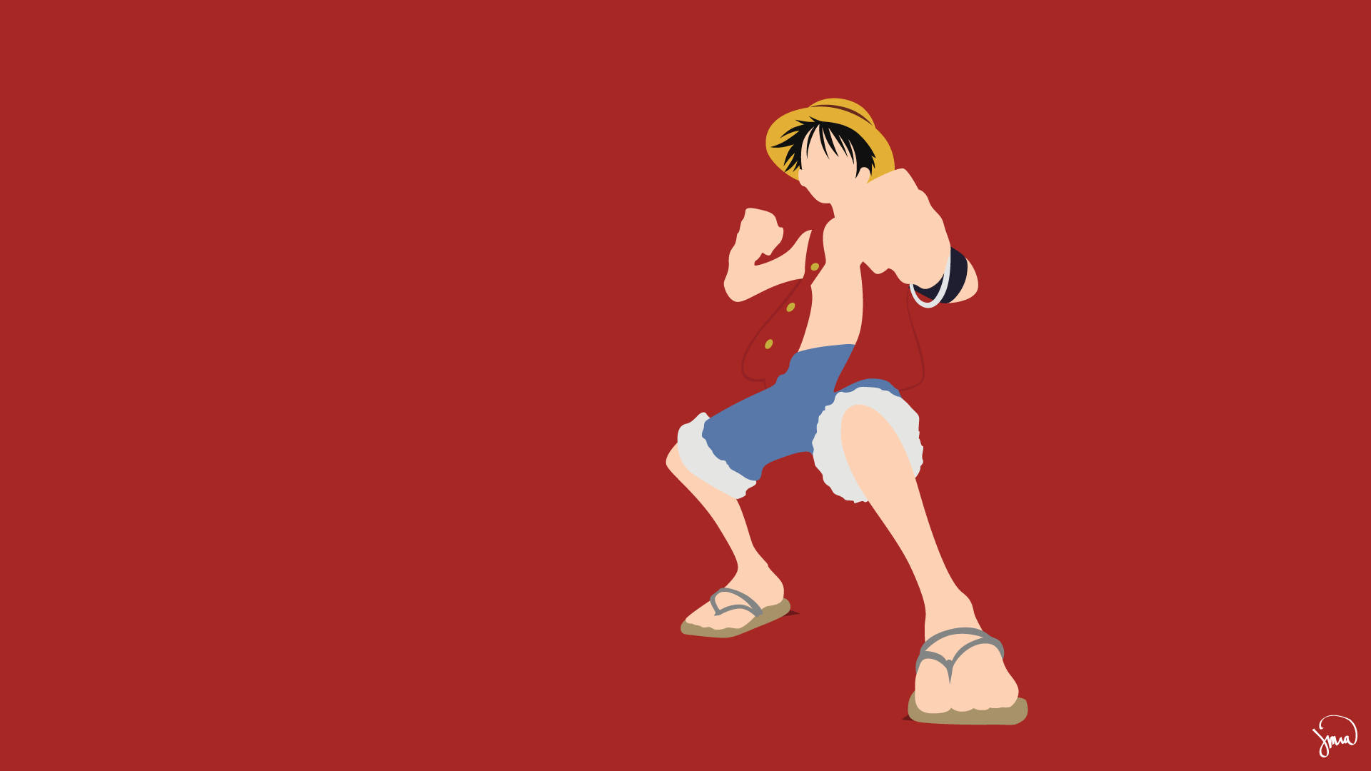"Følg Stråhatt-gjengen og den umettelige piratkongen - Monkey D. Luffy!" Bakgrunner