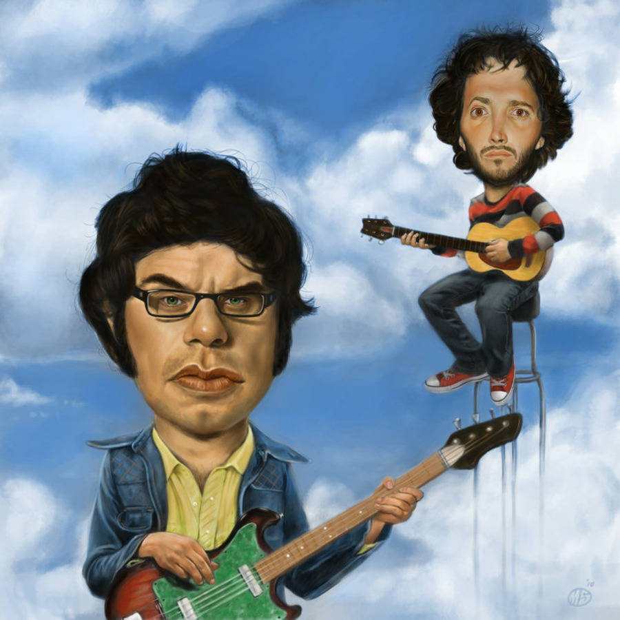 Flight Of The Conchords realistiske karikaturer Bakgrunner