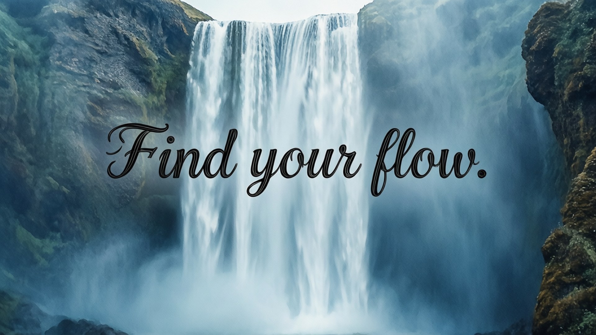 Flow-sitat Vannfall Bakgrunner