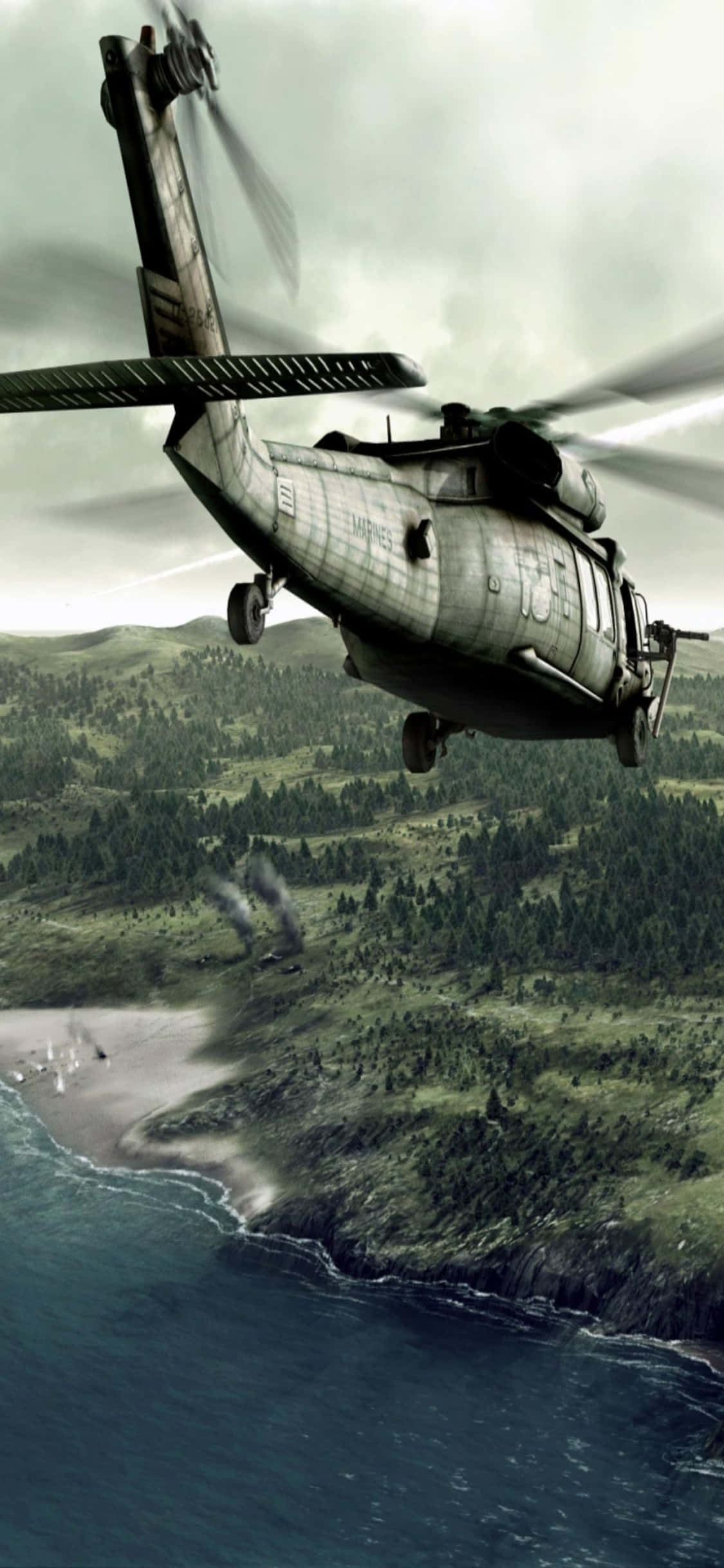 Fly høyt med den nye iPhone Xs Helikopter Bakgrunner