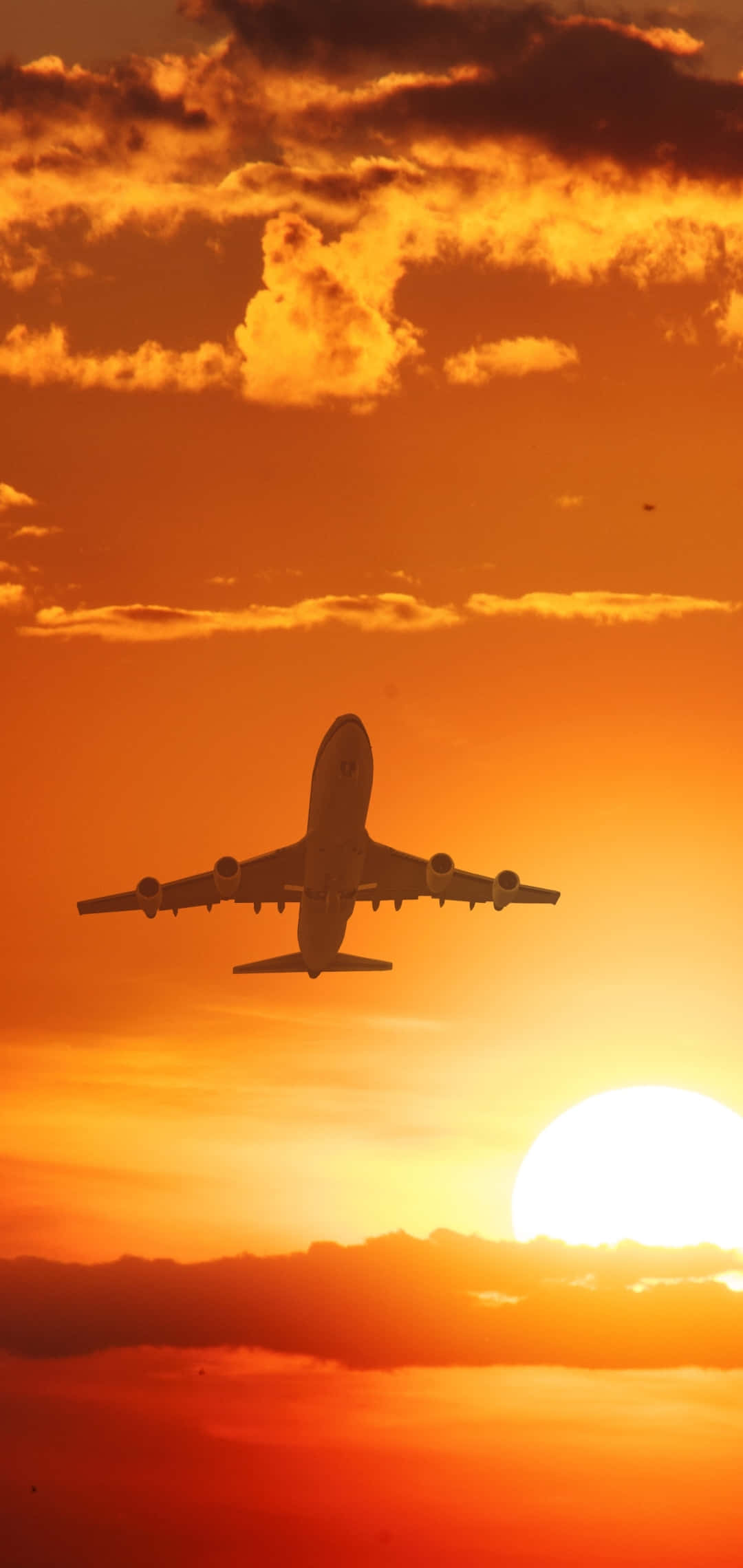 Fly som stiger oppover Android flybakgrunn Bakgrunner