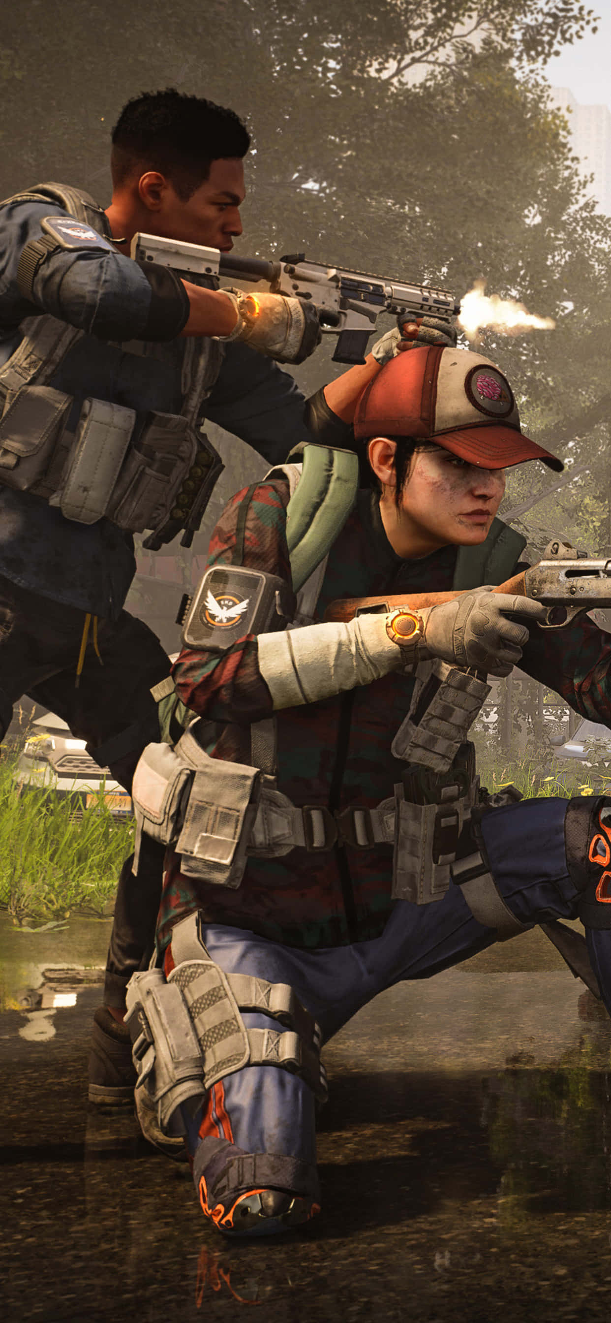 Flykt inn i en virtuell verden med iPhone Xs Max og The Division Bakgrunner