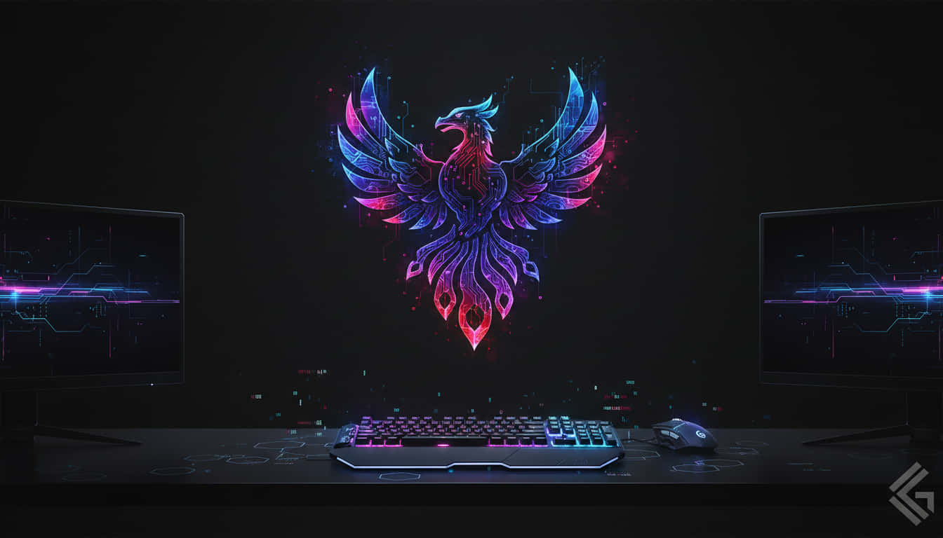 Føniks neon Bakgrunner