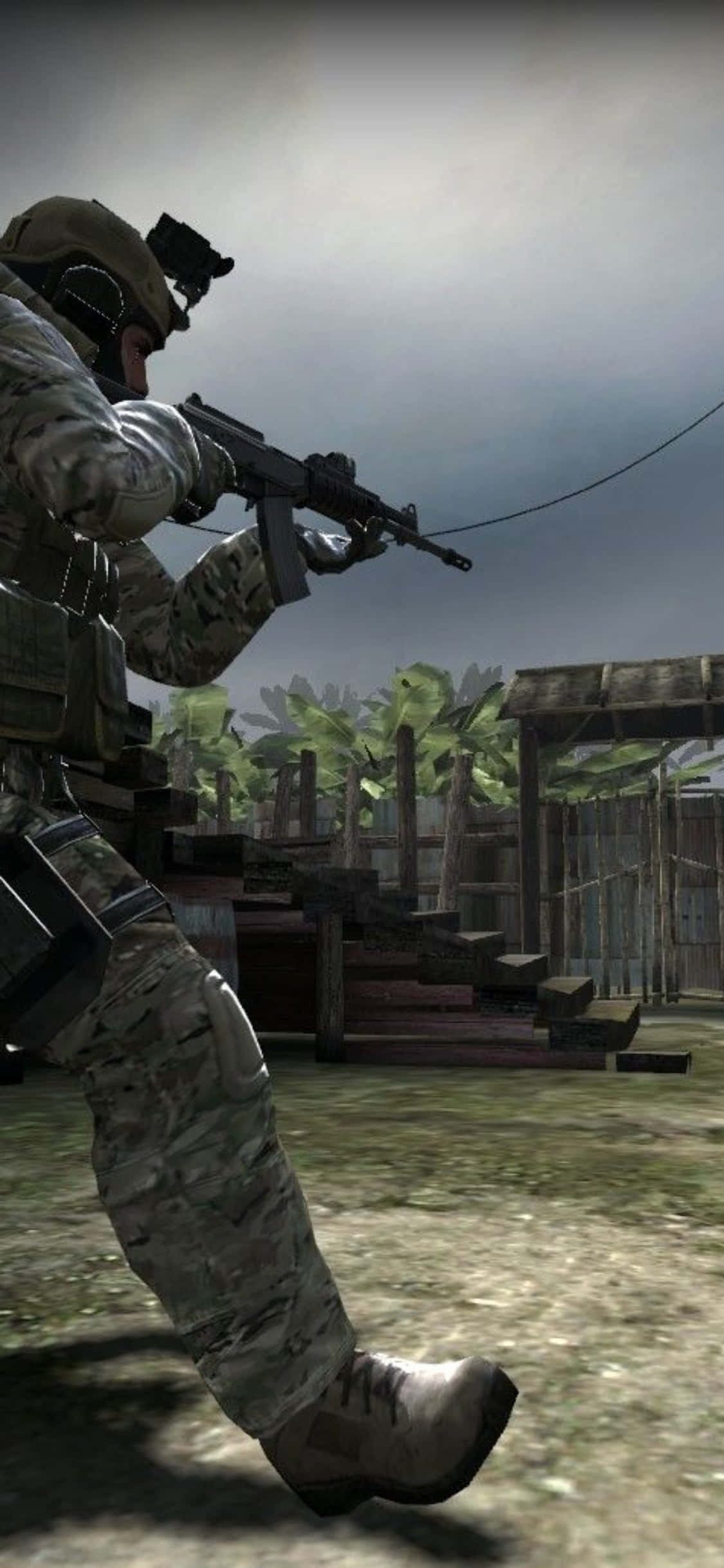 Kjenn intensiteten av Counter-Strike Global Offensive på din iPhone XS Bakgrunner