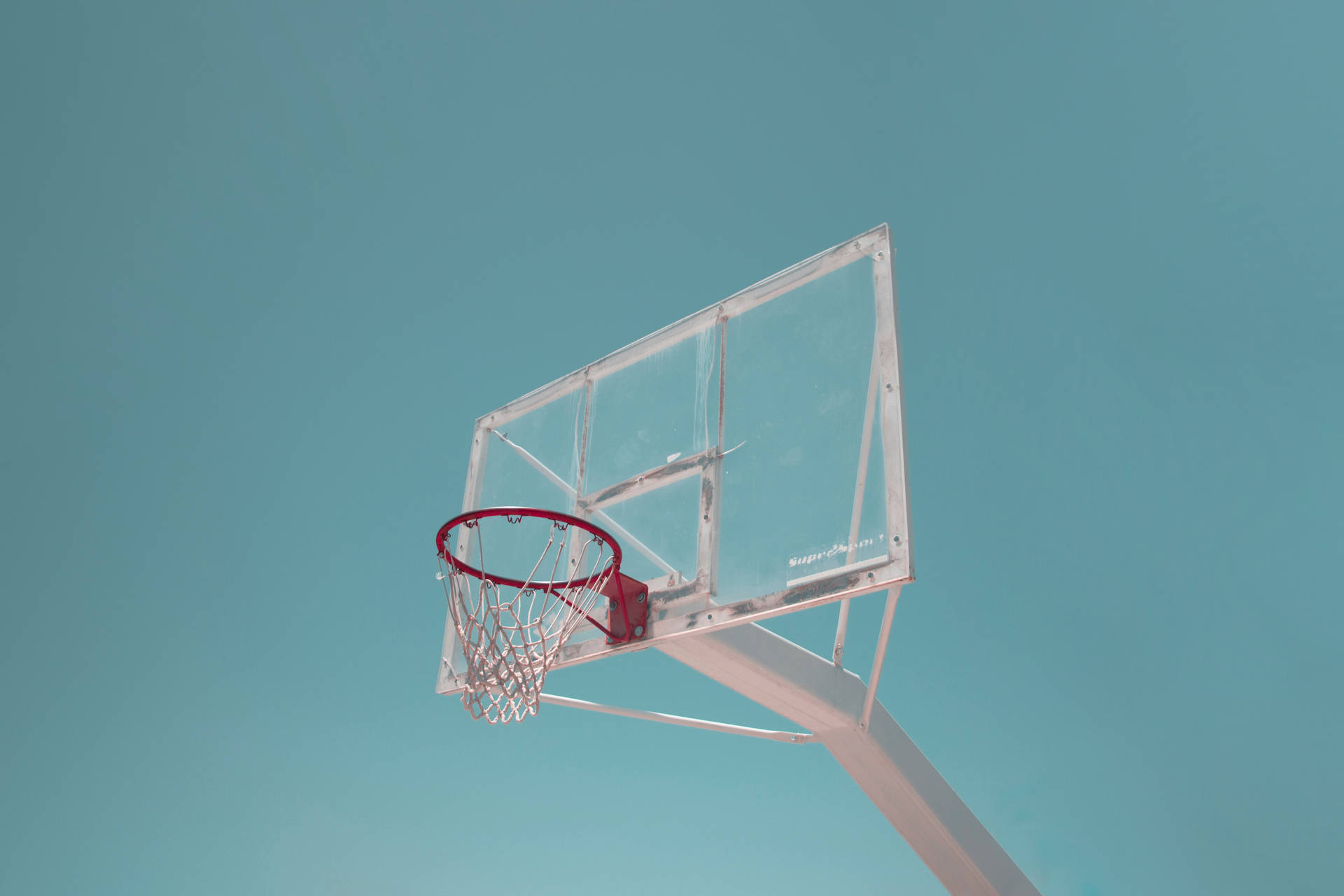 Minimalistisk basketballkurv bakgrunn