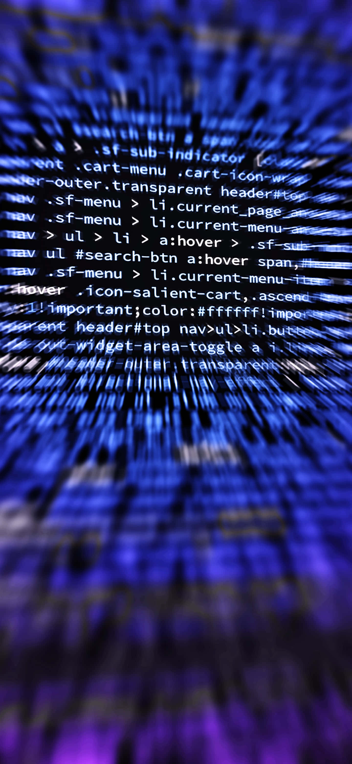 Fokusert kode i iPhone X Programmeringsbakgrunn Bakgrunner