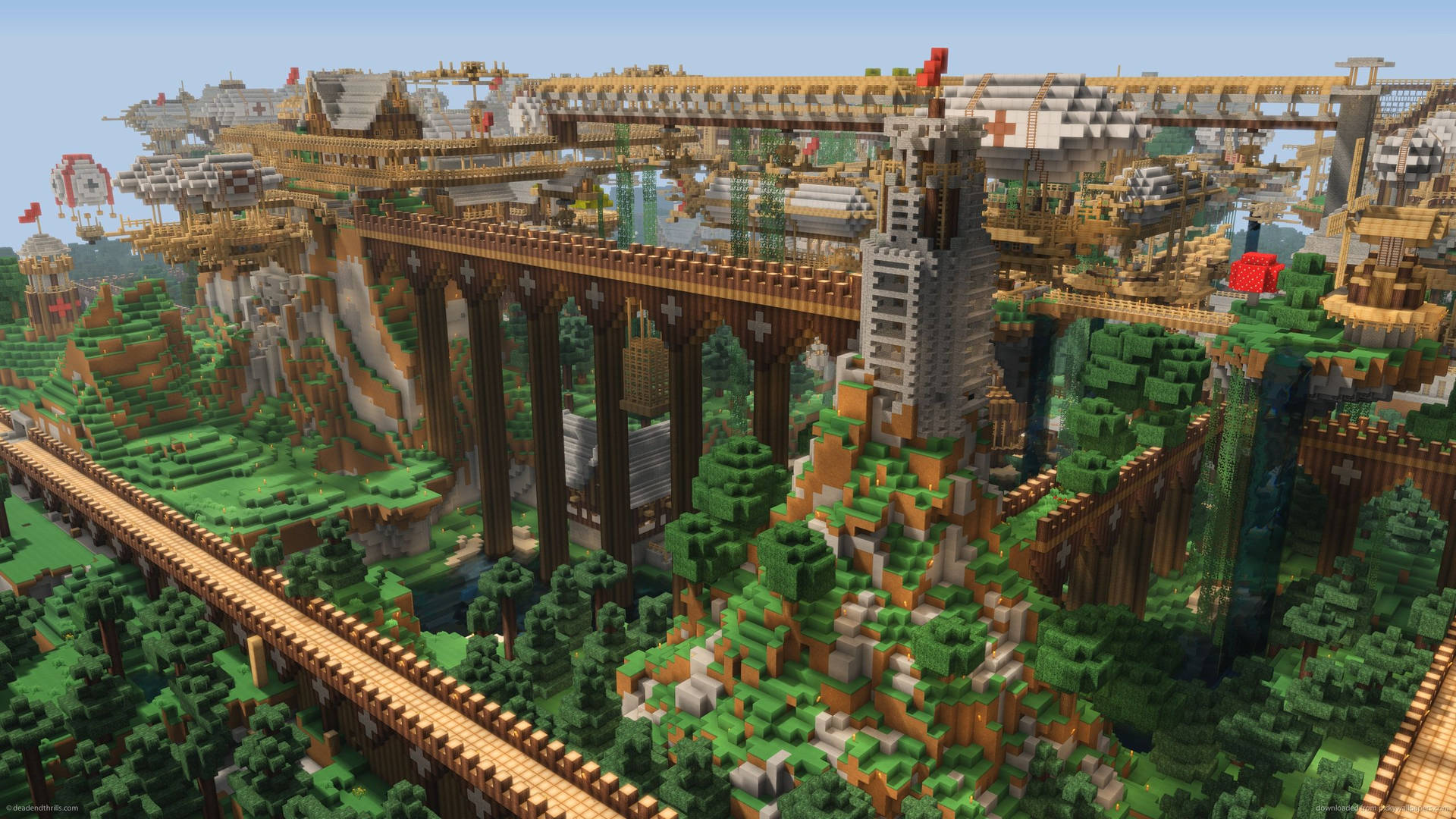 Minecraft Den kinesiske mur verden bakgrunn