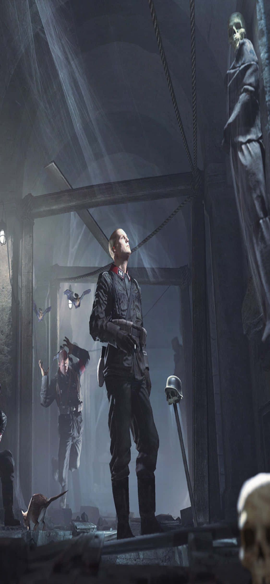 Fordyp deg i den ultimate spillopplevelsen med iPhone Xs Wolfenstein II Bakgrunner