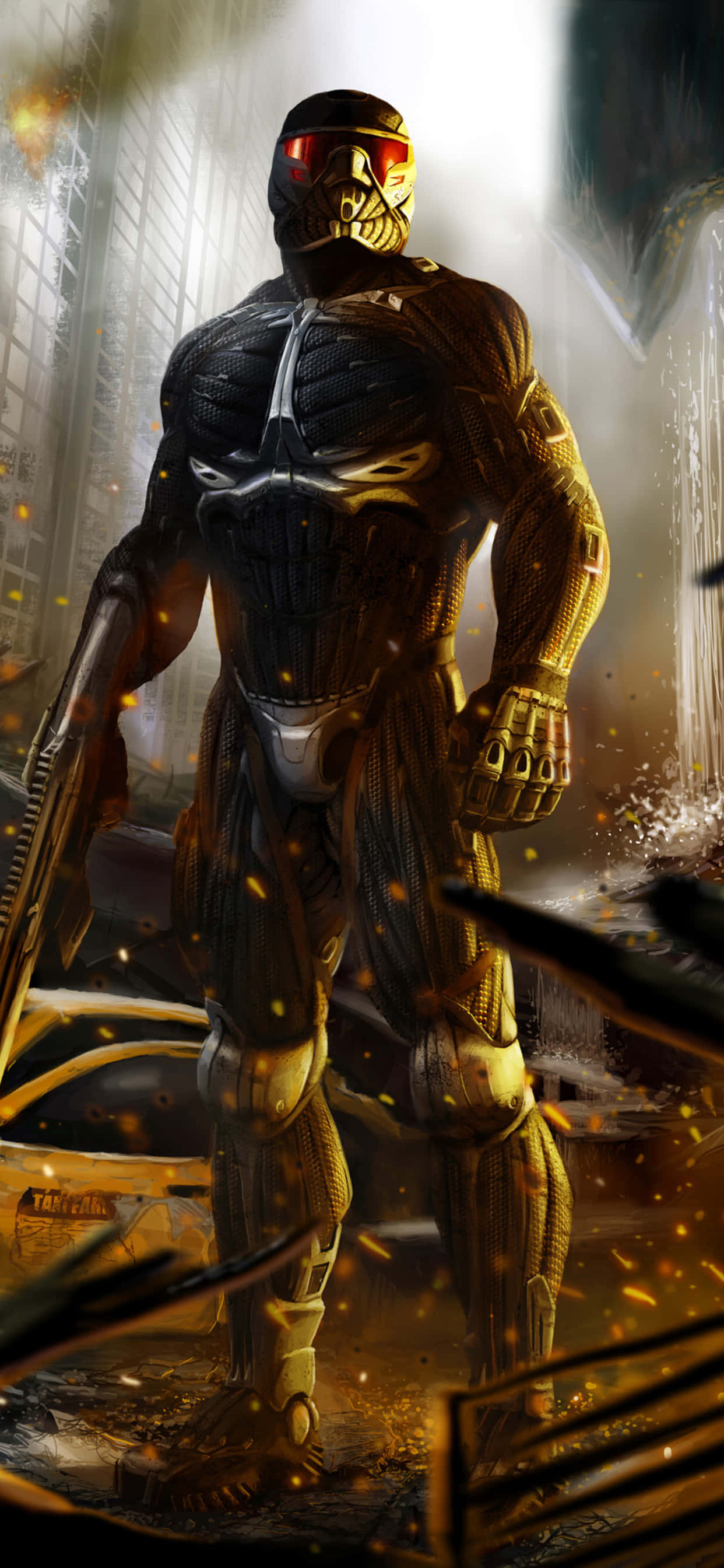 Fordyp deg i den visuelt imponerende spillverdenen til Crysis Warhead med den nye iPhone Xs Max Bakgrunner