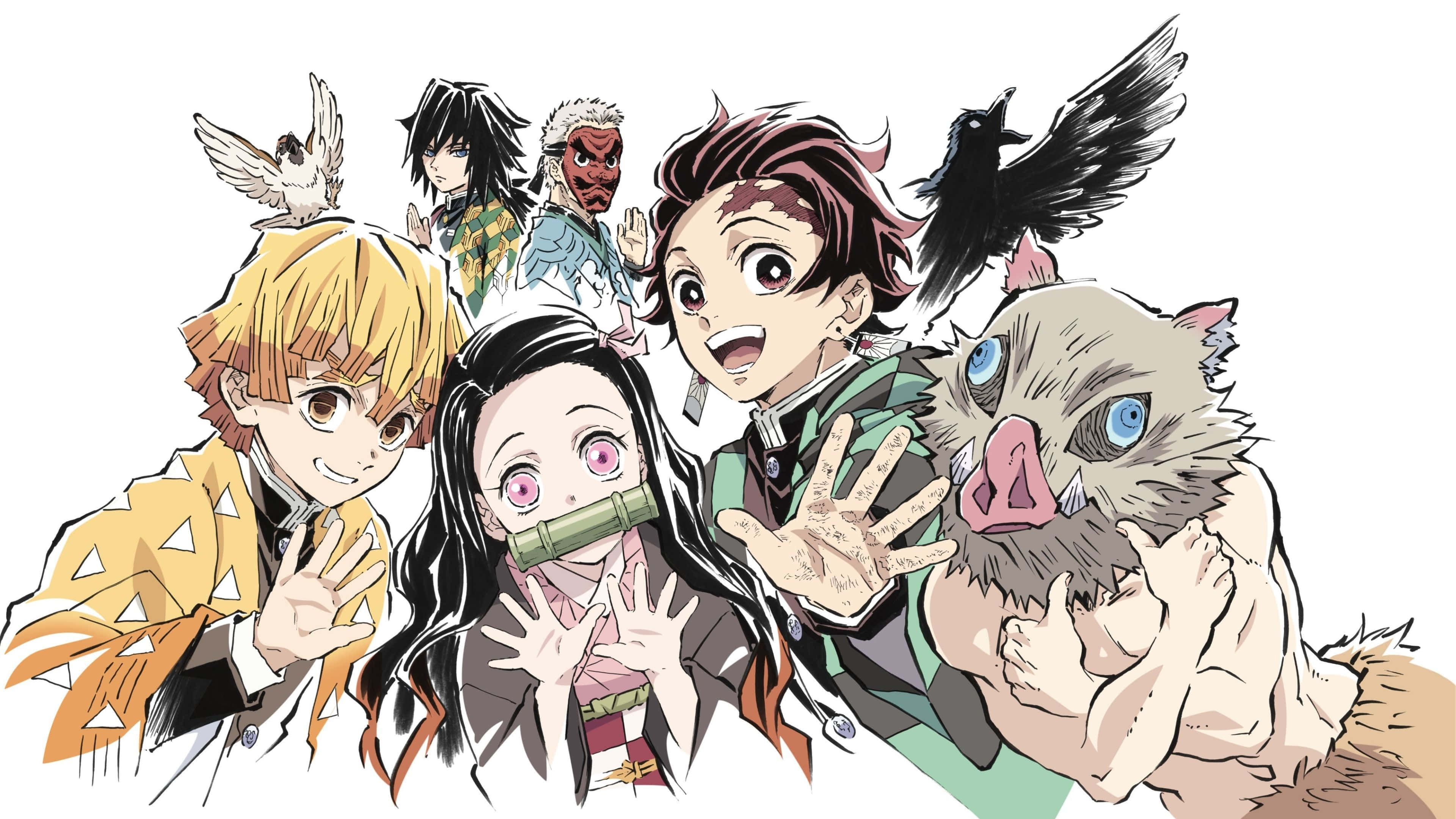 Fordyp deg i det episke eventyret til Demon Slayer Bakgrunner