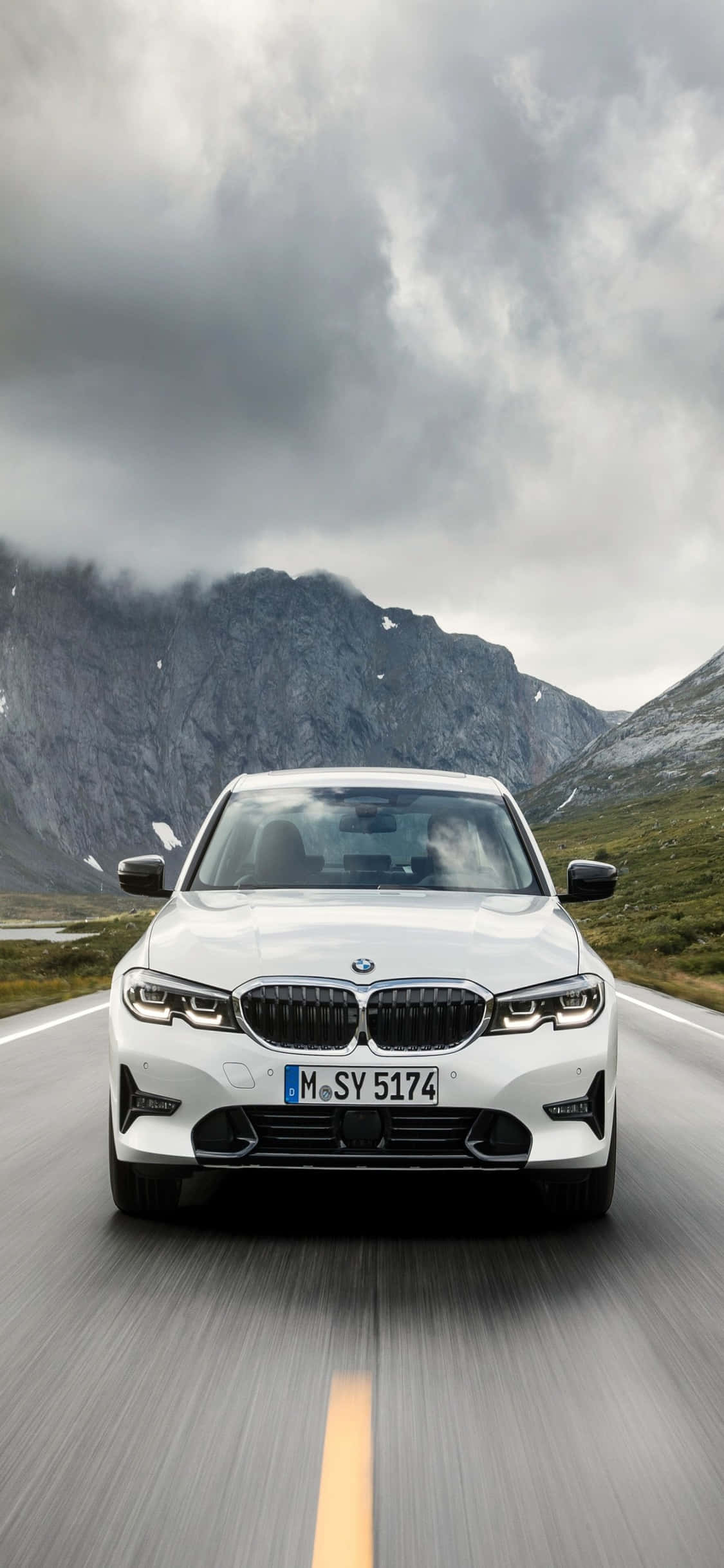 Forener ytelse og stil – iPhone X og BMW Bakgrunner