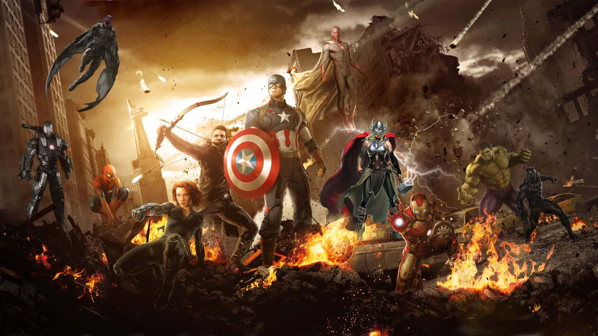 "Forenes og samles de mektigste heltene fra Marvel!" Bakgrunner