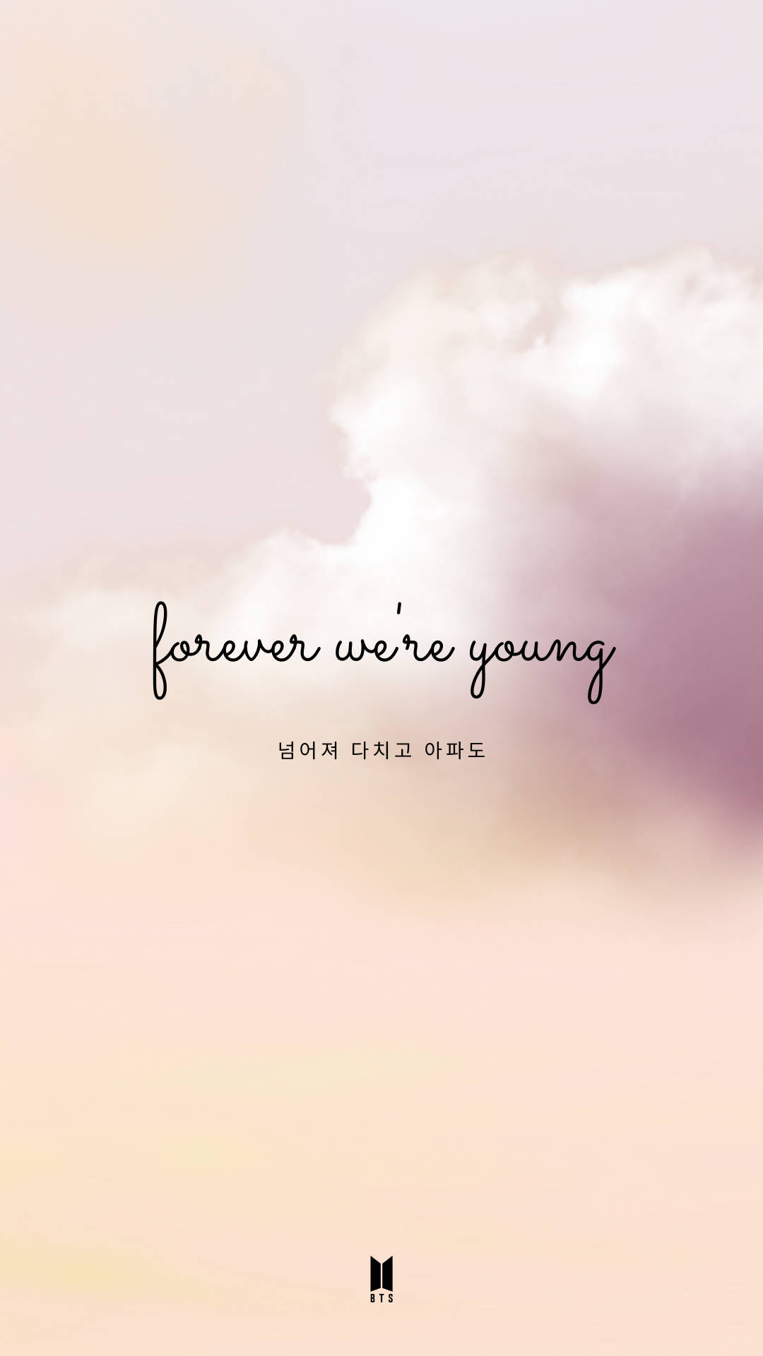 Forever Young BTS Estetikk Bakgrunner