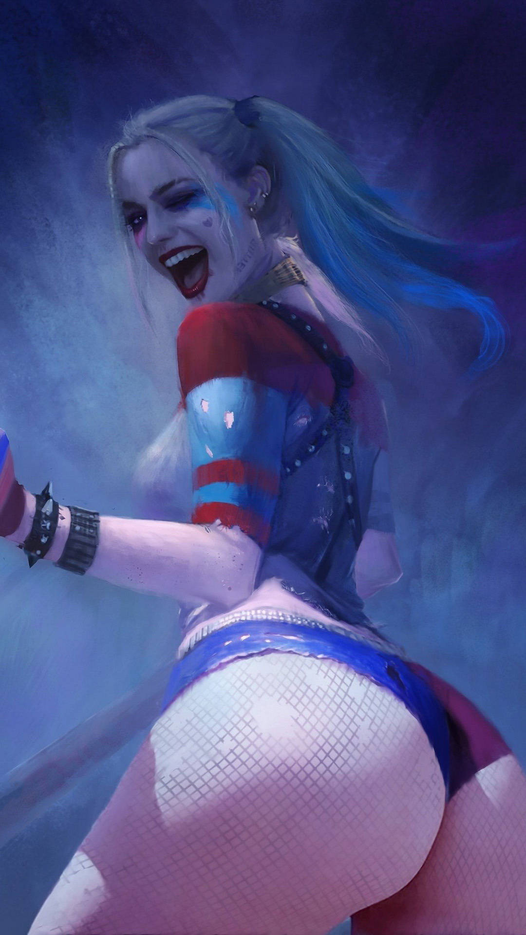 Forførerisk bilde av 4K Harley Quinn Bakgrunner