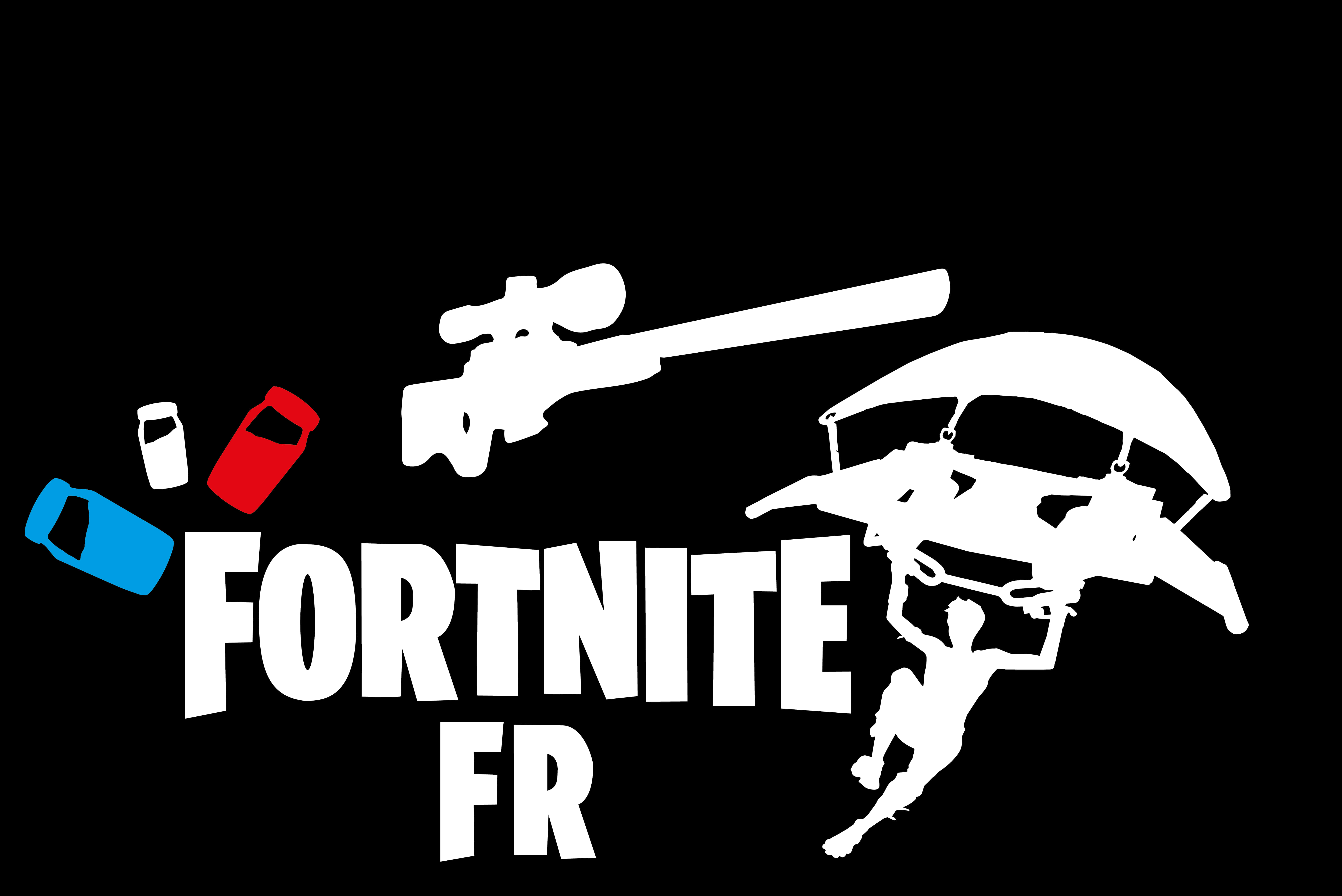 Fortnite F R-logo og gjenstander Bakgrunner