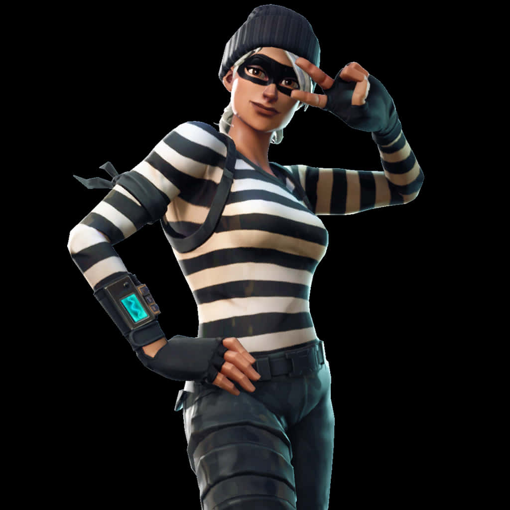 Fortnite-karakter som hilser Bakgrunner