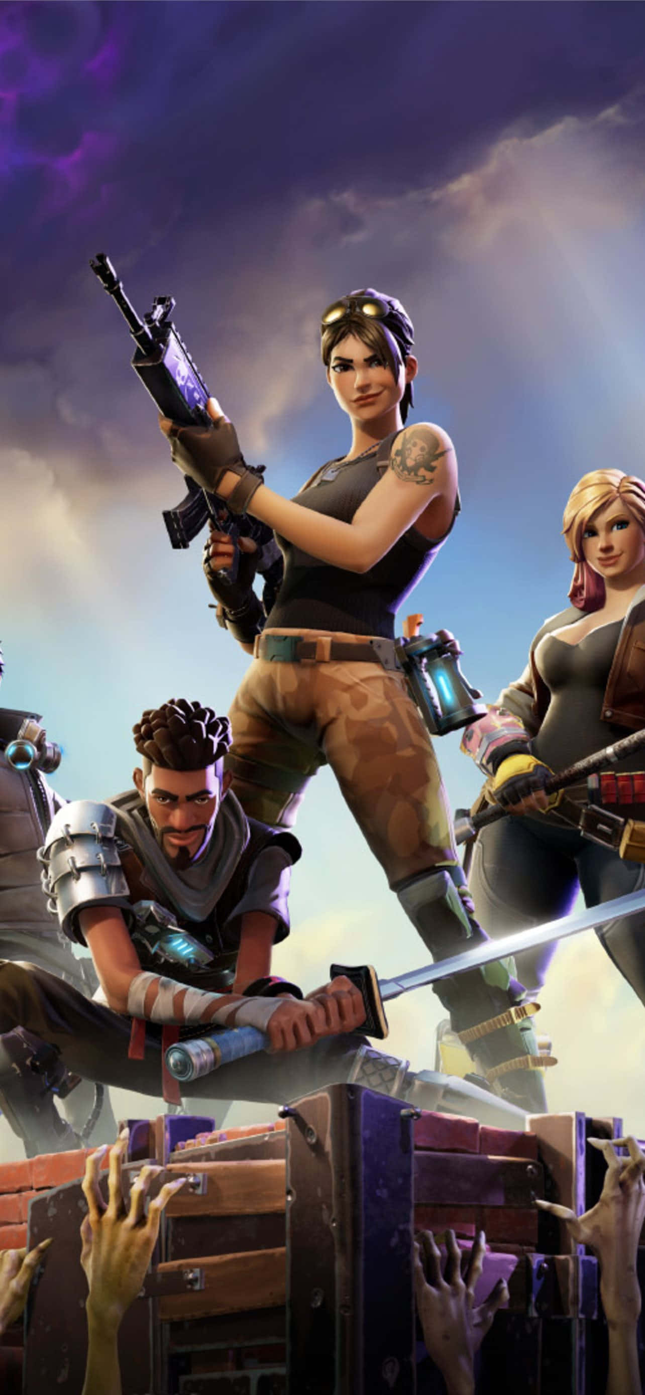 Fortnite Kuno med andre Bakgrunner