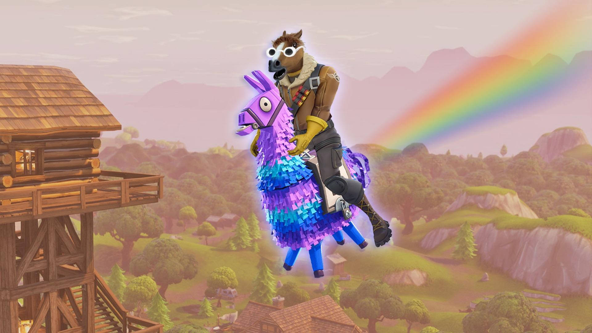 Fortnite Meme Ponni Ridning Bakgrunner