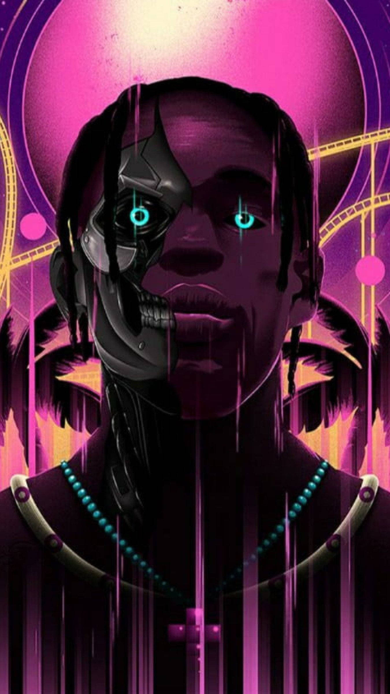 Fortnite PFP Travis Scott Astronomical Bundle-drakt Bakgrunner