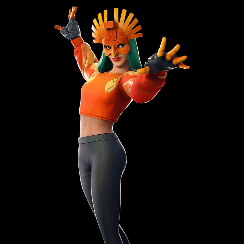 Fortnite Sunbird-skinnets positur Bakgrunner