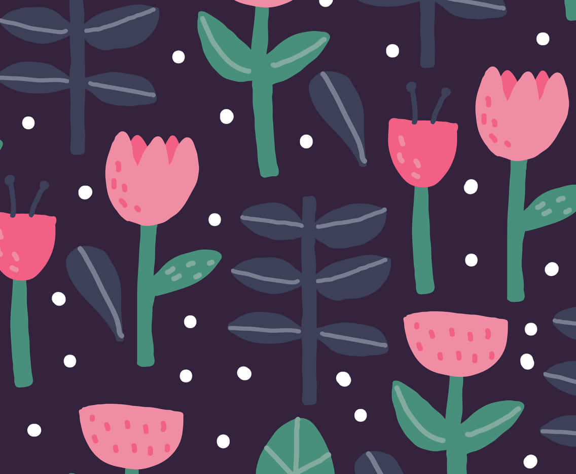 Fortryllende mørk blomsterbakgrunn Bakgrunner