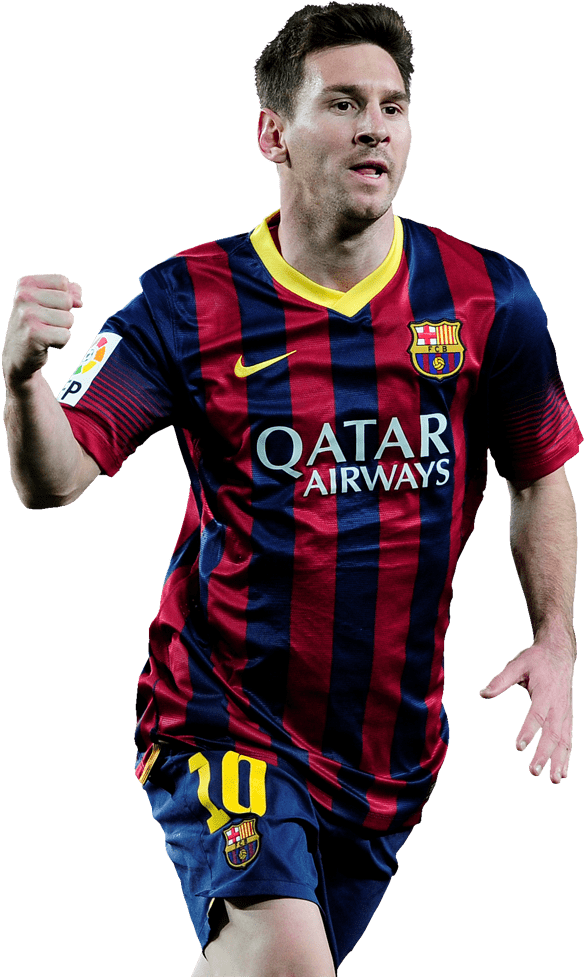 Fotballspiller i aksjon i Barcelona-drakt Bakgrunner