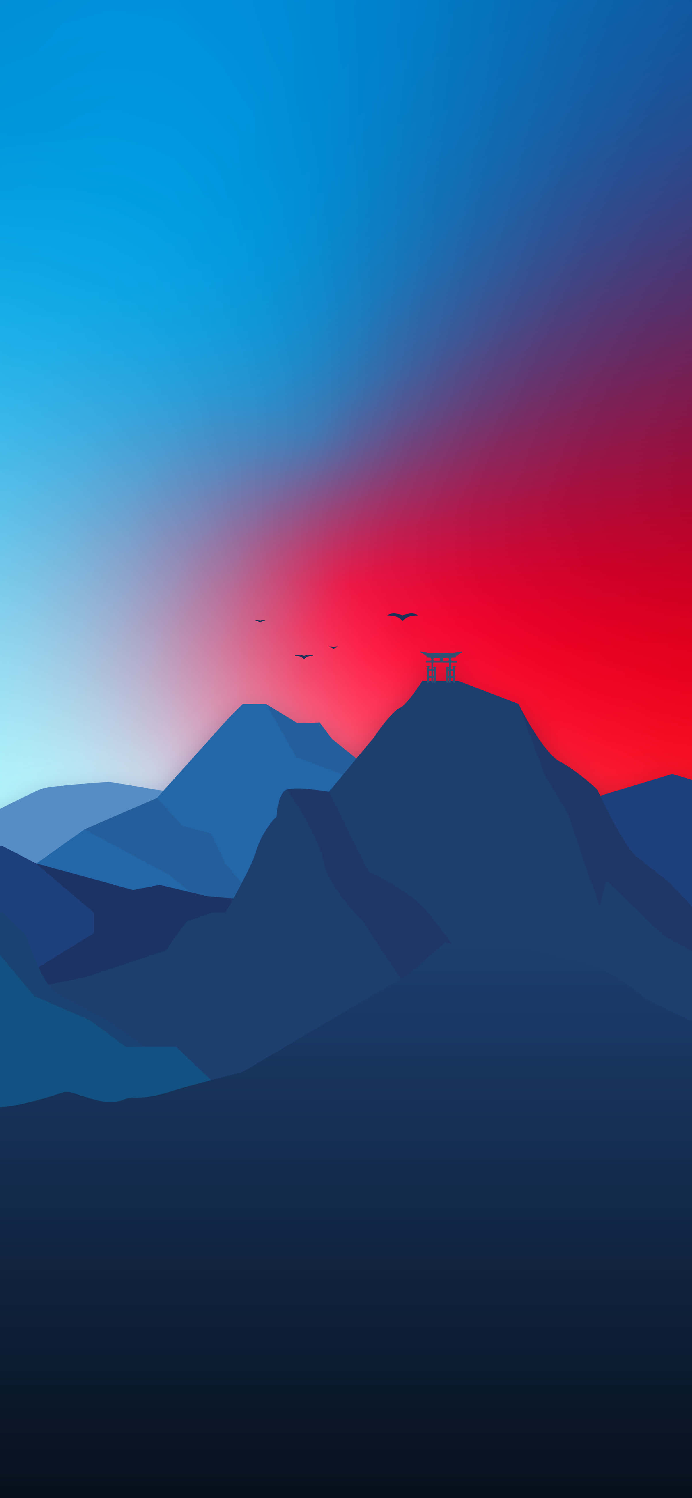 Fredfullt fjellandskap Bakgrunner