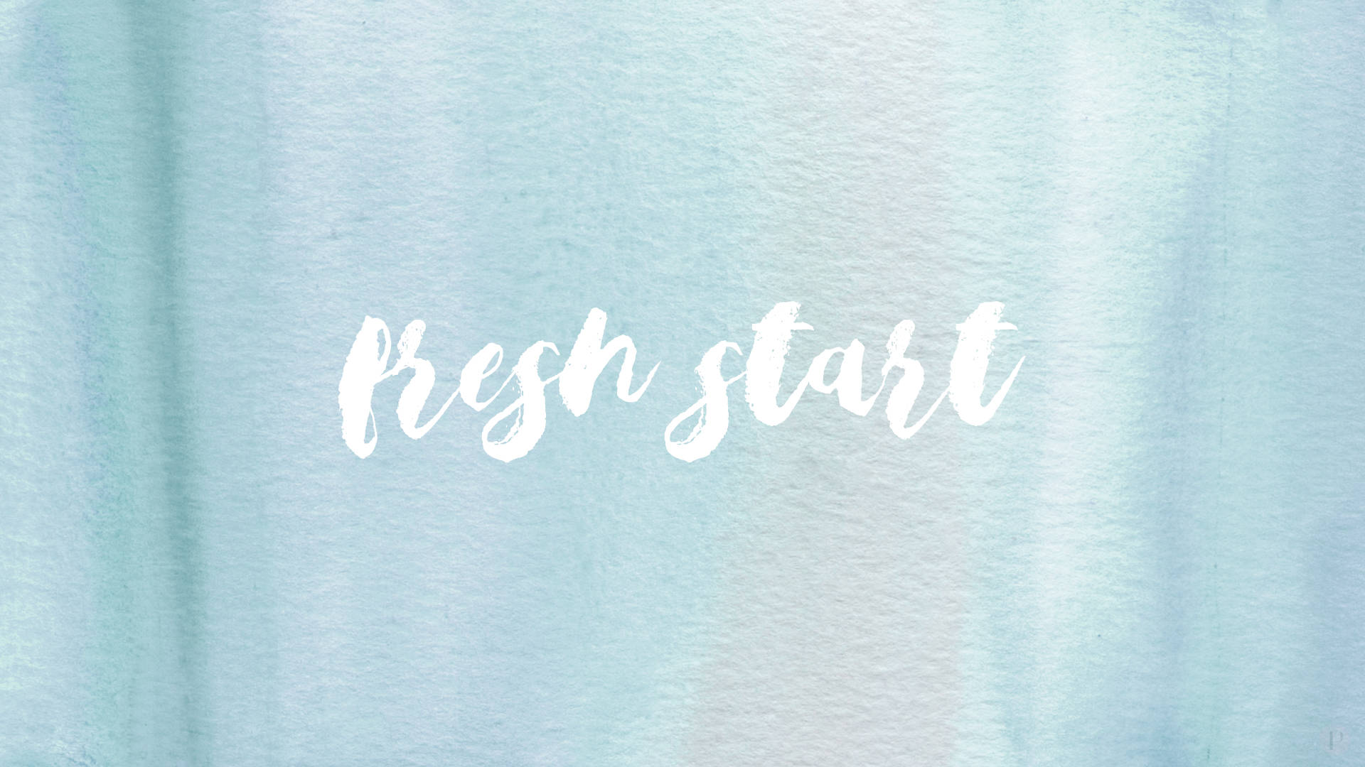 Fresh Start Enkel Blå Estetikk Bakgrunner