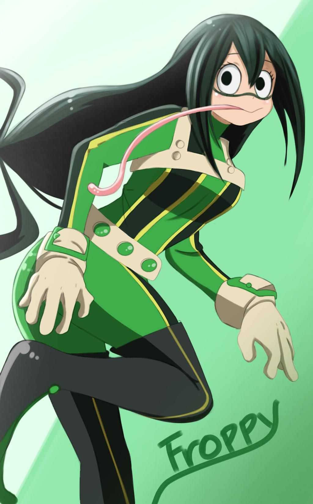 Froppy Hero From MHA Bakgrunner