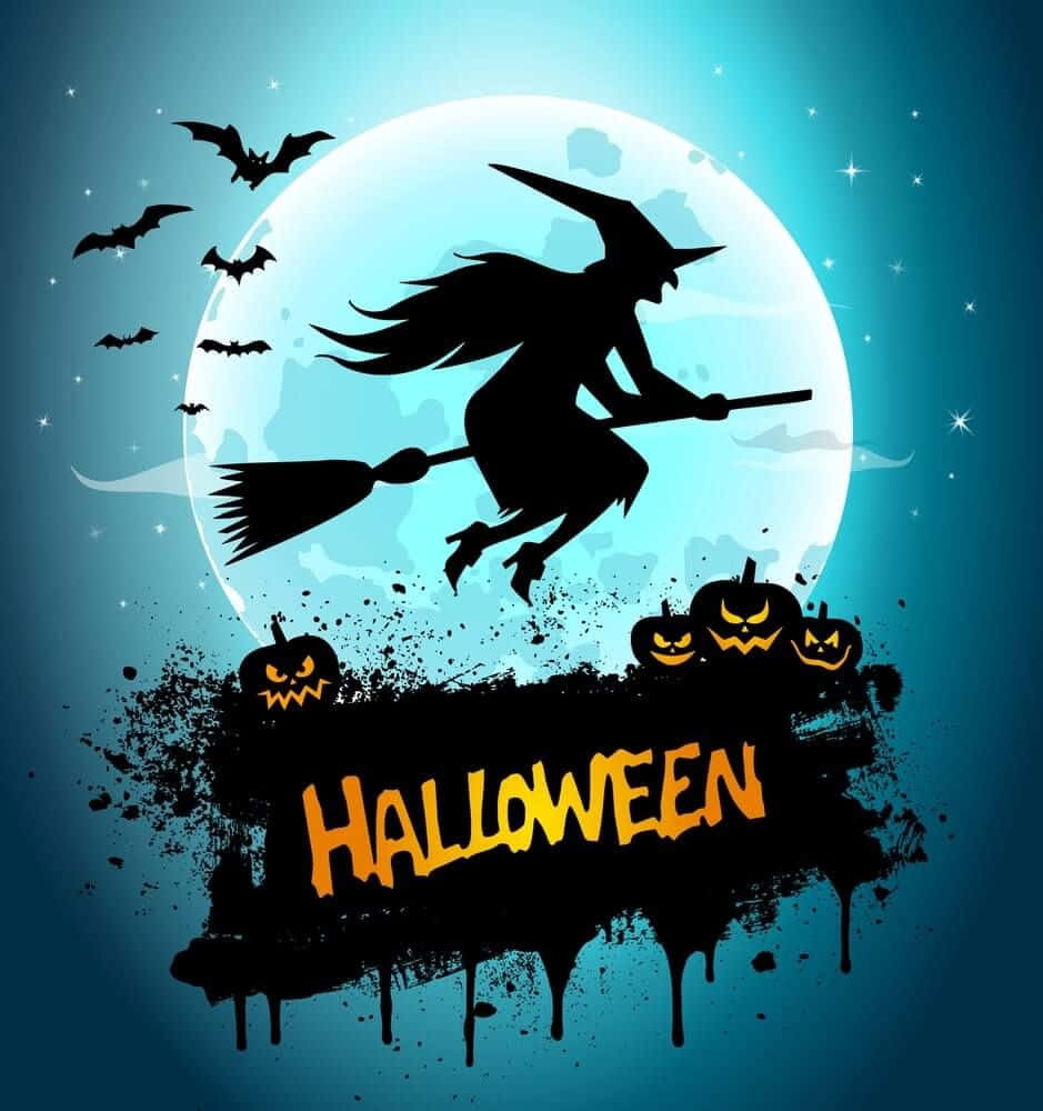 Frossen av frykt, skjelver dette tegneseriegresskaret en halloweenkveld Bakgrunner