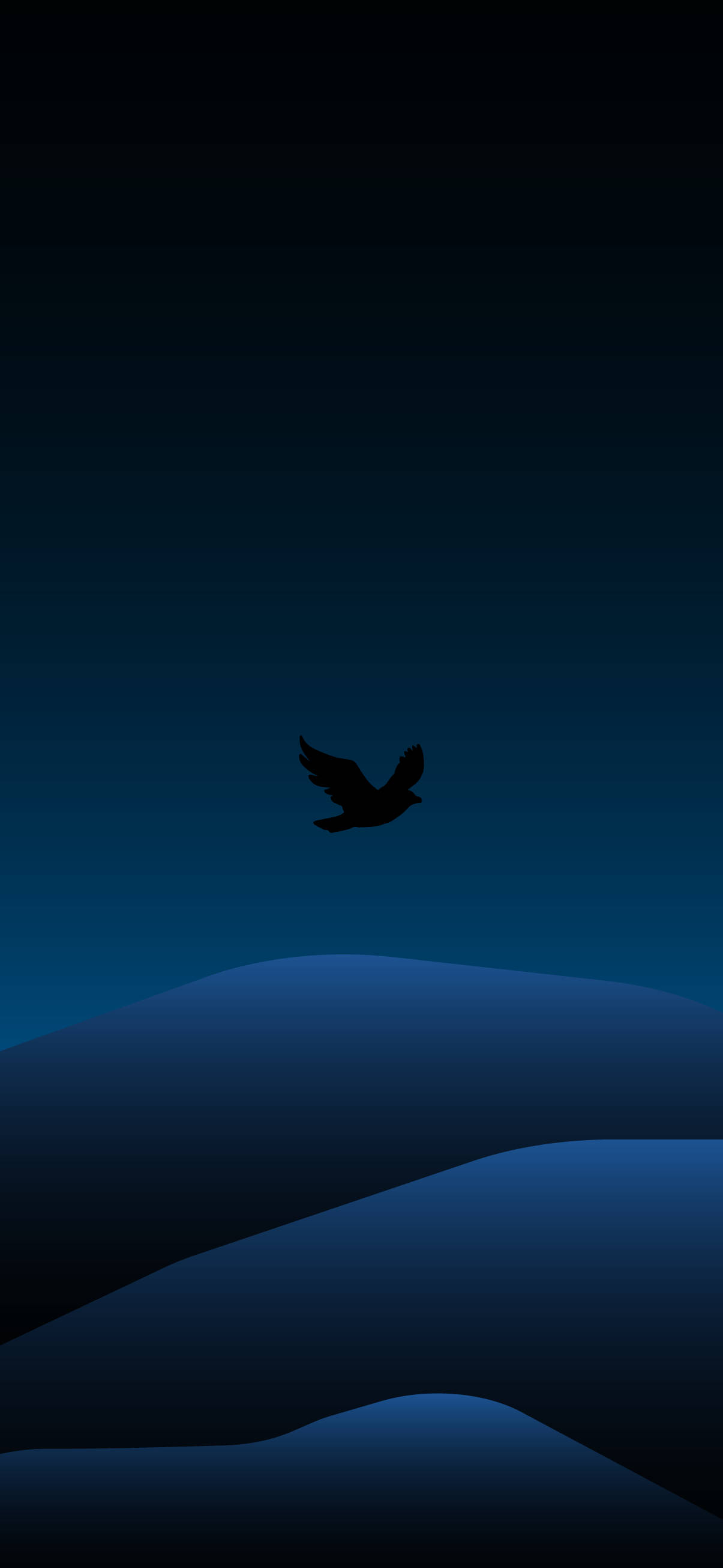 Fugl flyr minimal mørk iPhone Bakgrunner