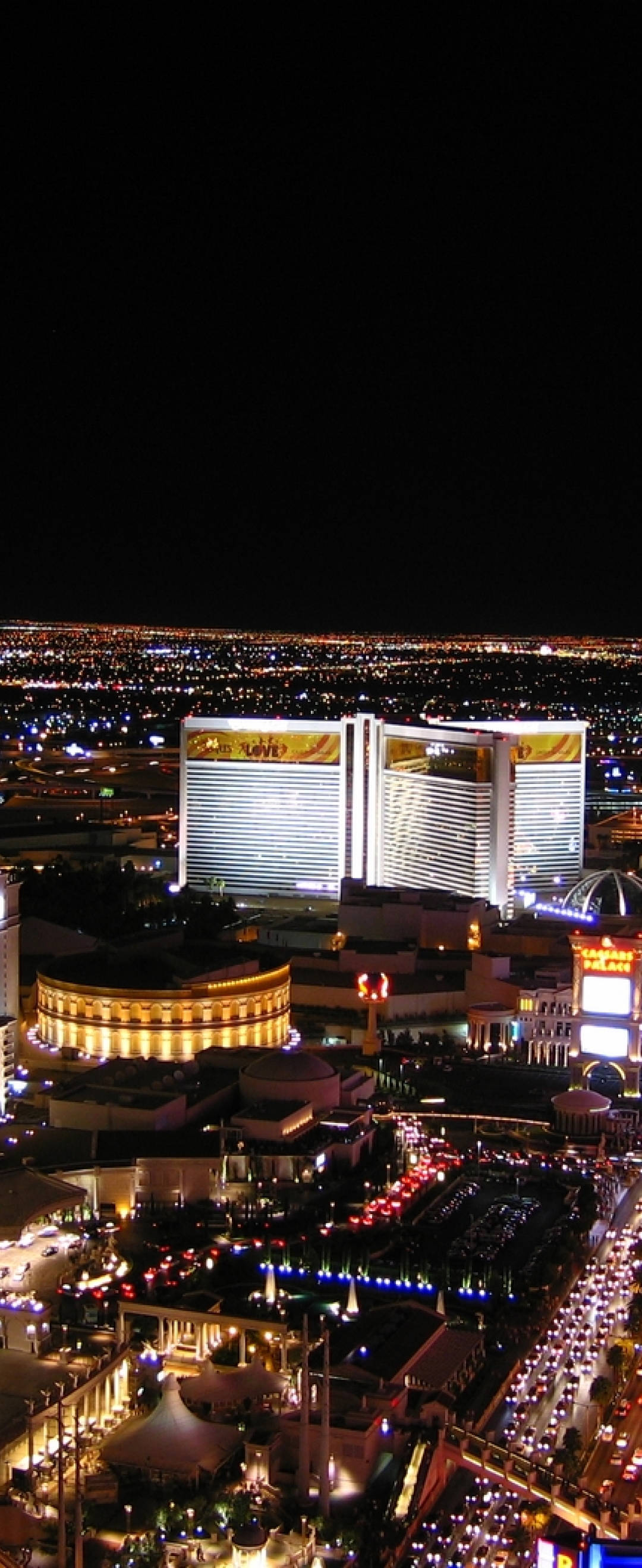 Fugleperspektiv Las Vegas natt Bakgrunner