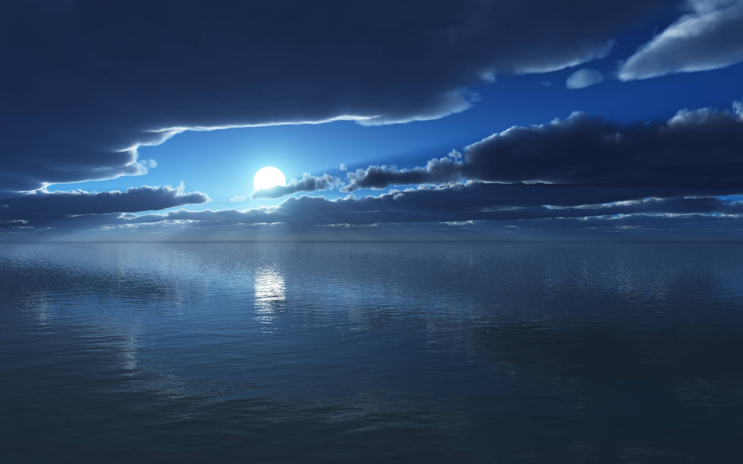 Fullmåne ved havet Bakgrunner