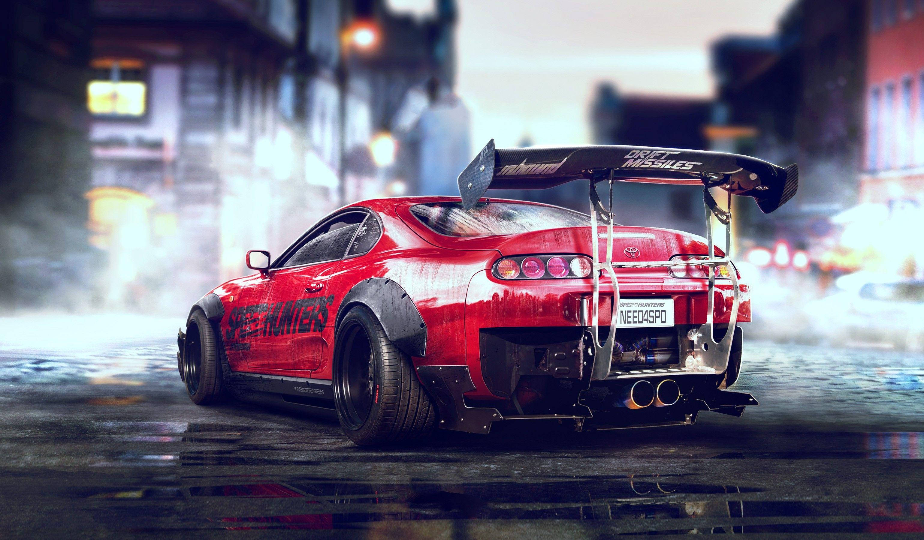 Fullmodifisert Toyota Supra Mk4 Bakgrunner