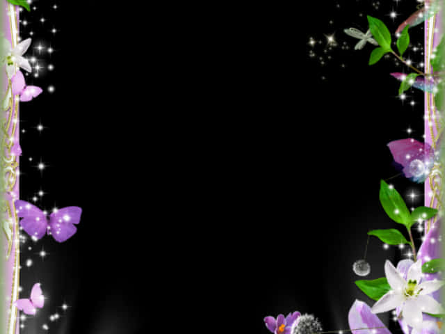 Funklende blomsterborddesign Bakgrunner