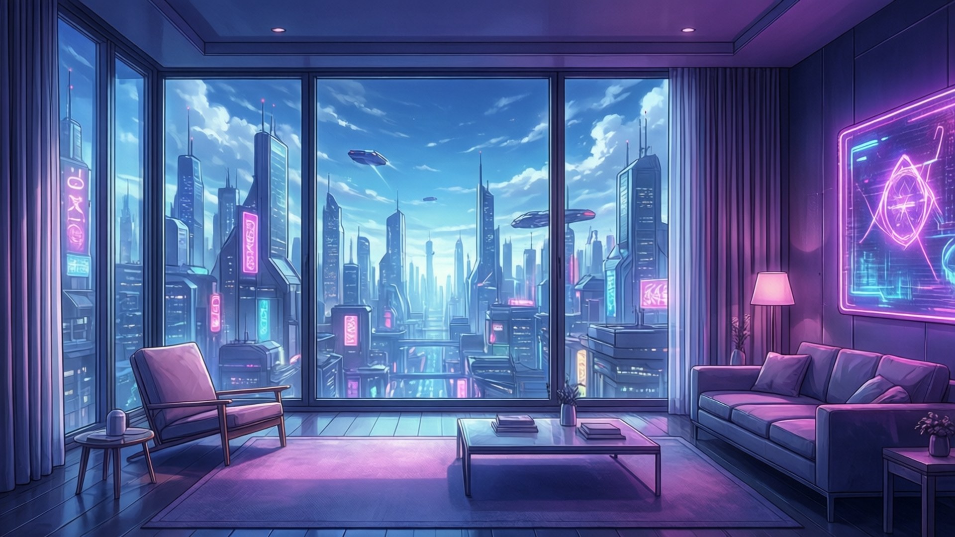 Futuristisk rom Bakgrunner
