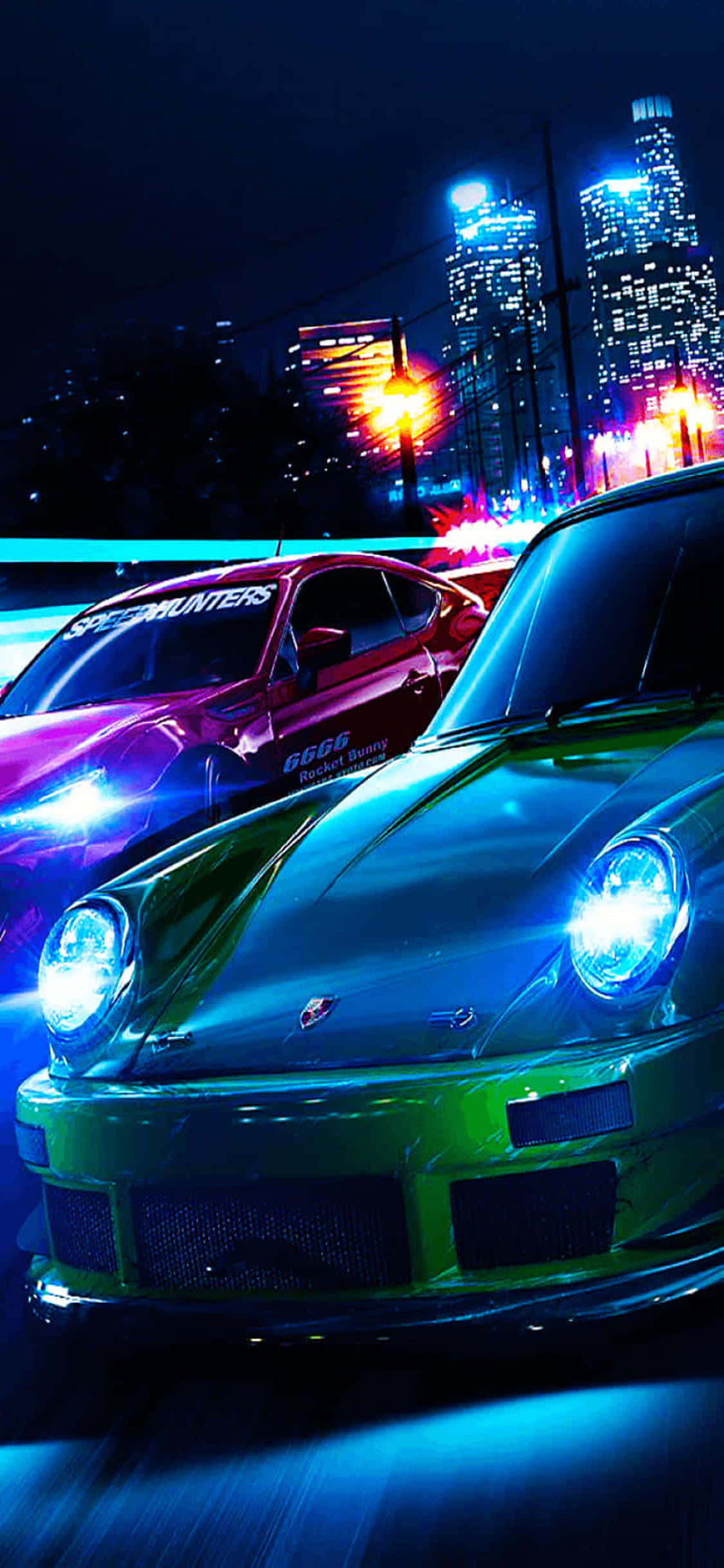 Fyr opp motoren og gjør deg klar til å møte tøff konkurranse i Need for Speed Heat Bakgrunner