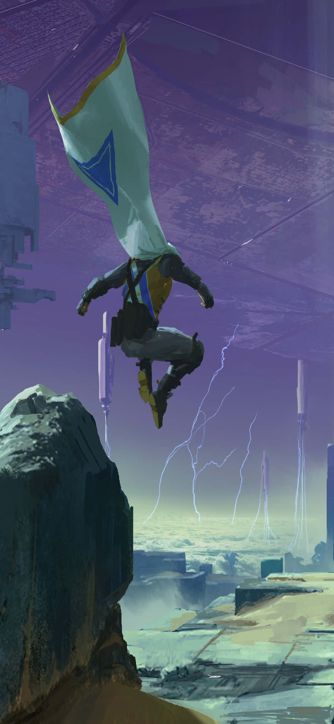 Gå aldri glipp av et øyeblikk av det episke Destiny 2-eventyret på iPhone Xs Bakgrunner