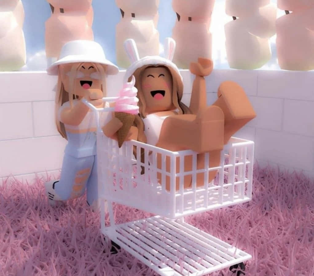 Gå inn i en verden av estetisk undring med Roblox Bakgrunner