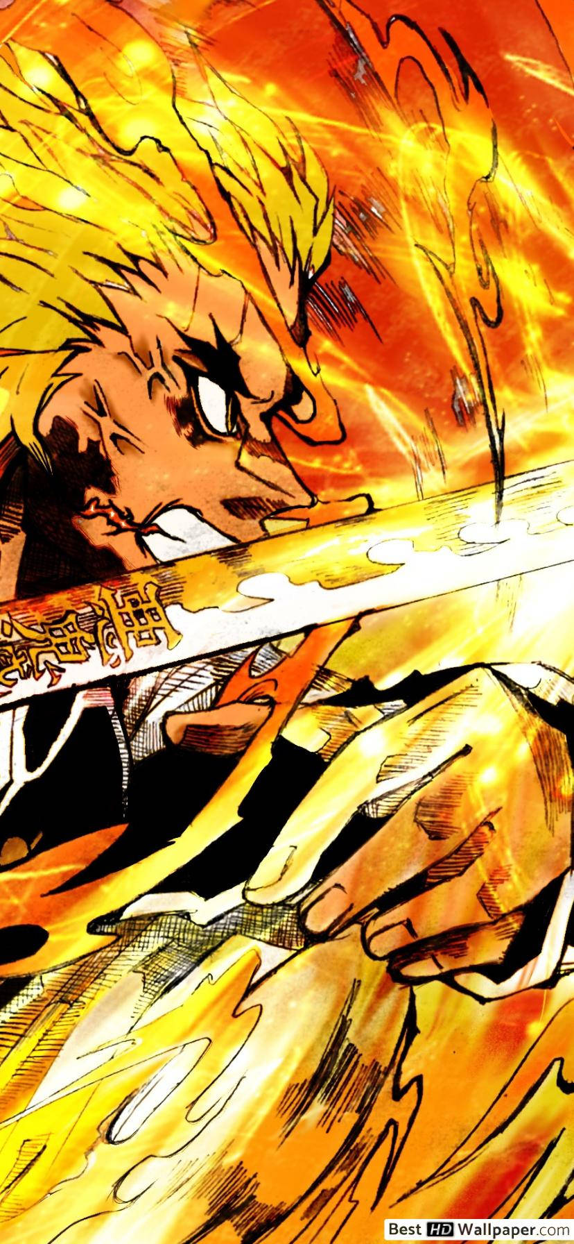 Gå inn i Flammen til Rengoku Bakgrunner