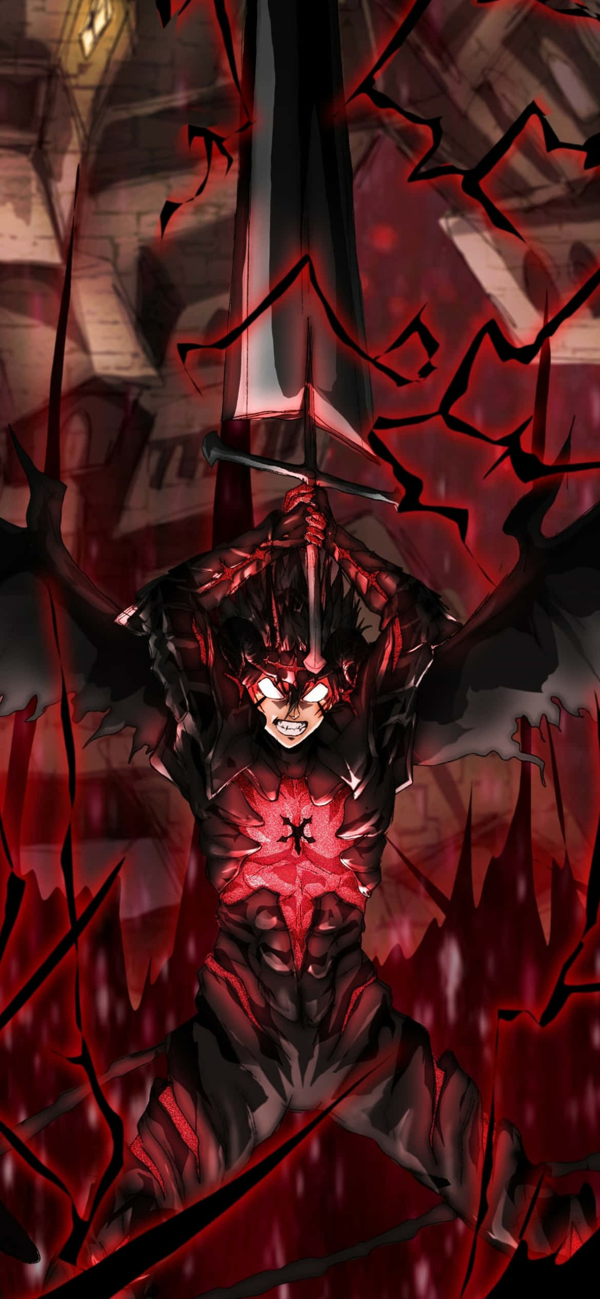 Gå inn i verden av svart anime Bakgrunner